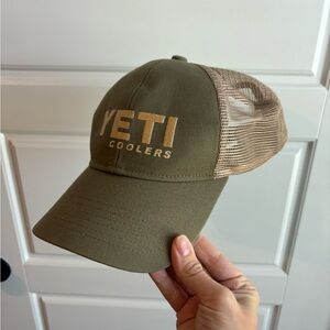 YETI olive green mesh hat